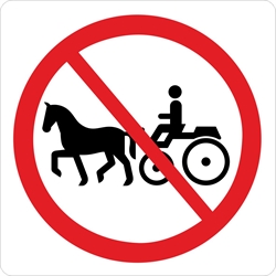 Hestevognskørsel forbudt